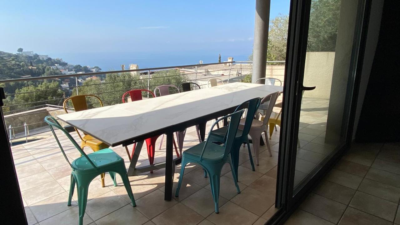 Villa Familiale Piscine Privee Et Magnifique Vue Mer Roses Bagian luar foto